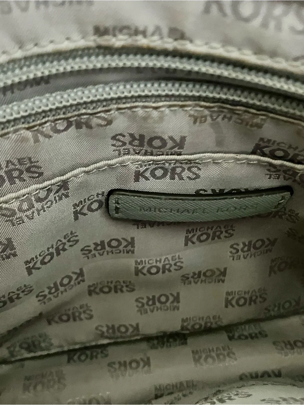 Michael Kors Grey Satchel with Front Pocket